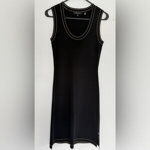BCBGMaxAzria Black Mini Dress with White Stitching